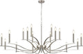18 Light Nickel Living Room Chandelier High Ceiling Foyer Candle Chandelier Large Modern 59in Metal Chandeliers Hanging Light for Master Bedroom Dining Room Light Fixture Over Table-Ruum Studio Home