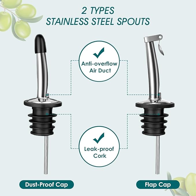 vancasso 20 Oz Ceramic Olive Oil Dispenser Bottle, Bottle Dispenser with Spout and Funnel for Kitchen,Suitable for Oil, Vinegar, Coffee Syrups & Other Liquids, White-Ruum Studio Home