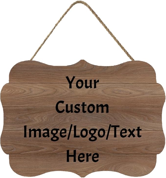 Personalized Custom Wooden Signs with Any Text Name for Home Door Man Cave Bar Family Farmhouse Decorative Home Kitchen Rustic Wall Decor-Ruum Studio Home