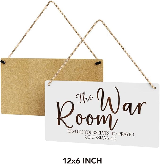 Rustic War Room Decor Christian Decor Bible Verse Wood Decor Sign Regalos Cristianos Para Mujer Scripture Printed Wood Sign Wall Art Religious Gifts Faith Based Gifts-Ruum Studio Home