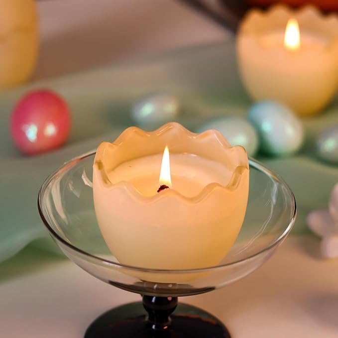 Vanilla Scented Candle, Bunny Spring Home Decor, Indoor Easter Decoration for Table Centerpiece, Gift for Women-Ruum Studio Home