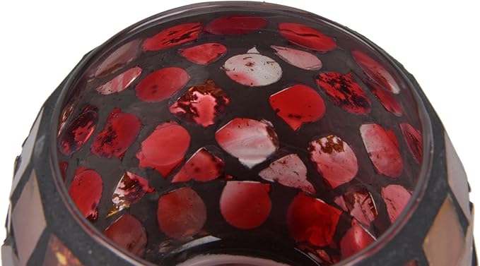 Votive Candle Holder Tea Lights - Glass Candle Holders, Mosaic Tealight Candle Holder, Candle Jar Cup for Wedding Centerpiece Party Table Decorations, Valentines Day Decor-Ruum Studio Home