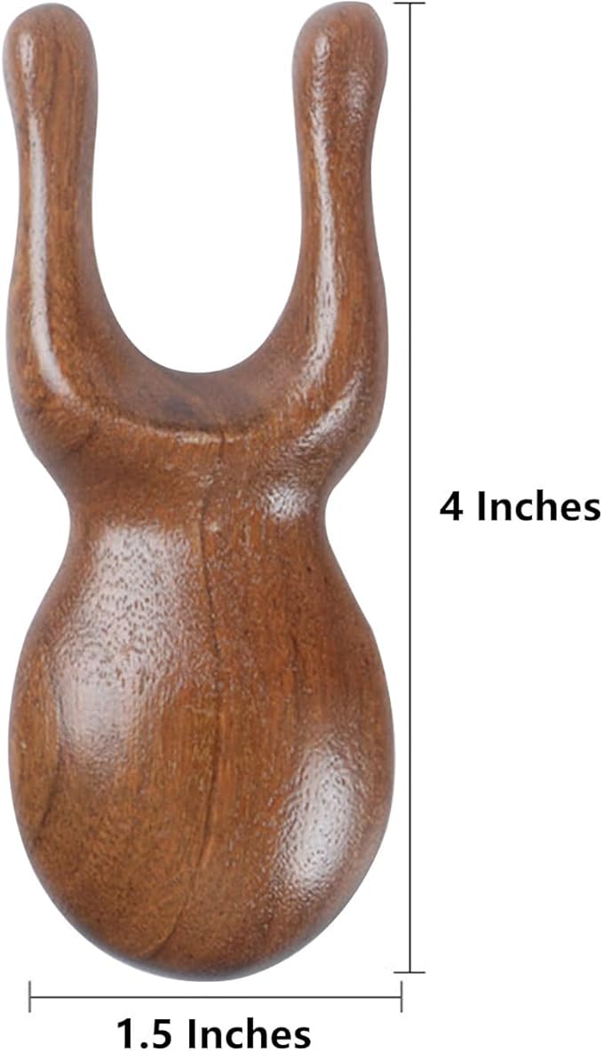 Natural Wooden Nose Guasha Massage Tools Anti-Static, Eyes Facial Wood Gua Sha Tool,face Manual Massager Tool, Multifunctional Handheld Meridians Acupoint Massage Tool,1 Pieces.-Ruum Studio Home