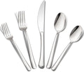 Aisoso 40-Piece High-End Silverware Set with Forks Spoons and Knives, Stainless Steel Serving Utensils for 8 with Mirror Finished Handle, Durability and Dishwasher Safe for Restaurant, Weddings-Ruum Studio Home