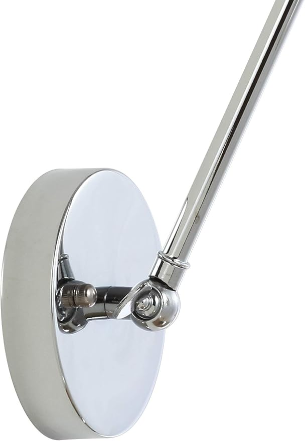 JONATHAN Y JYL7460A Rover 7" Farmhouse Industrial Adjustable Arm Metal LED Wall Sconce Rustic Bohemian 2700K LED 4W Bulb for Entryway Lobby Kitchen Bathroom Bedroom Living Room Hallway, Chrome-Ruum Studio Home