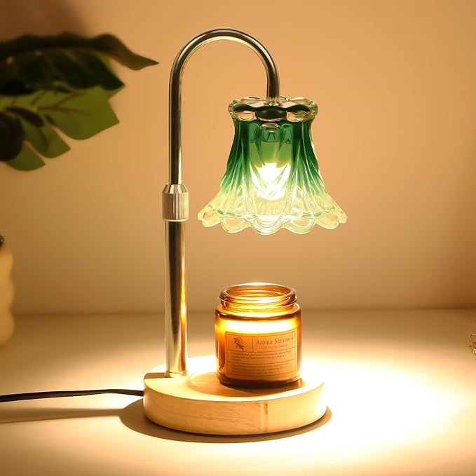 GEEZO Fragrance Candle Warmer Lamp，Electric Candle Warmer with Timer & Dimmer，Mom Christmas Birthday Gifts for Women, House Warming Gifts New Home Bedroom Decor-Ruum Studio Home