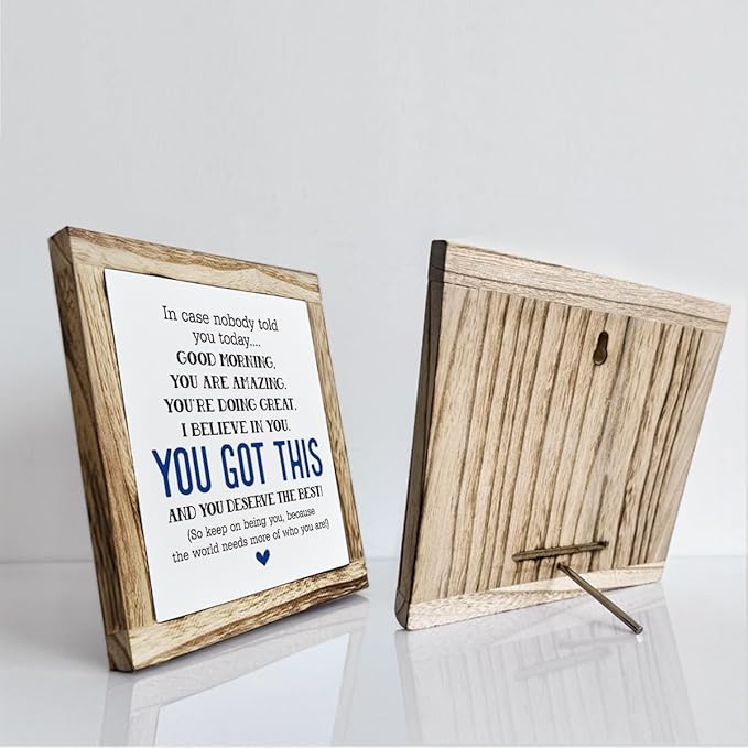 nspirational Wood Sign, Wooden Plaques Table Decor, Office Desk Sign, Farmhouse Home Decorate, Affirmation Signs Decorate Gift, Encouragement Gift, In Case No Nobody Told You Today Signs-Ruum Studio Home