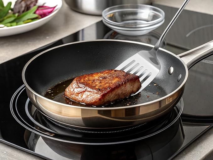 FJNATINH Spatulas and Turner Set - Stainless Steel Wok Tools, Wok Utensil,Stainless Steel Cooking Utensils 14.6-15.2" Kitchen Utensils Cookware (Wood Handle-Spatulas 2PCS)-Ruum Studio Home