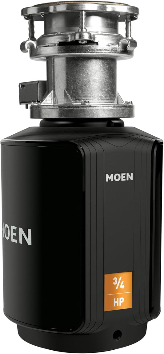 Moen Host Series Garbage Disposal for Kitchen Sink with Power Cord, Control Activation, Sound Reduction, GXB75C-Ruum Studio Home