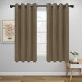Easy-Going Blackout Curtains for Bedroom, Solid Thermal Insulated Grommet and Noise Reduction Window Drapes, Room Darkening Curtains for Living Room, 2 Panels (52x46 in,Natural)-Ruum Studio Home