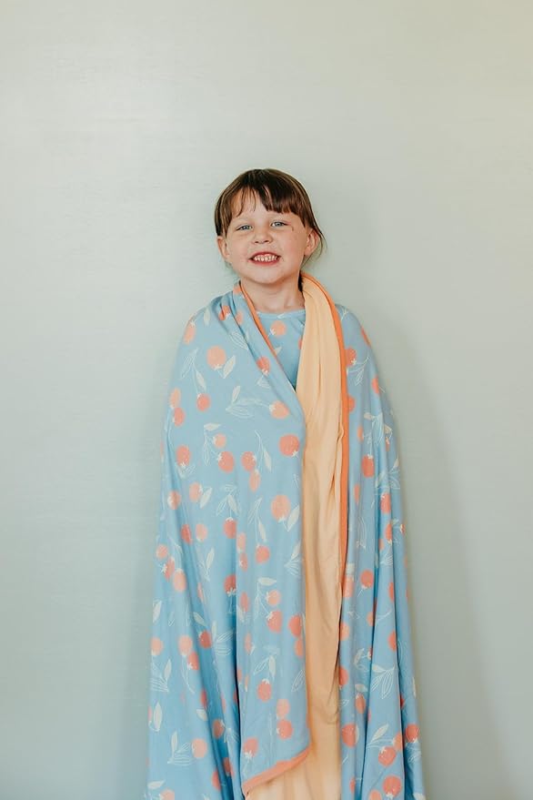 Copper Pearl Jumbo 3-Layer Baby Blanket: Soft Baby Quilts for Boys and Girls | Breathable, Cozy, Toddler Blanket | Baby Quilt for Newborns | 46x46 Premium Polyester/Rayon | Clementine-Ruum Studio Home