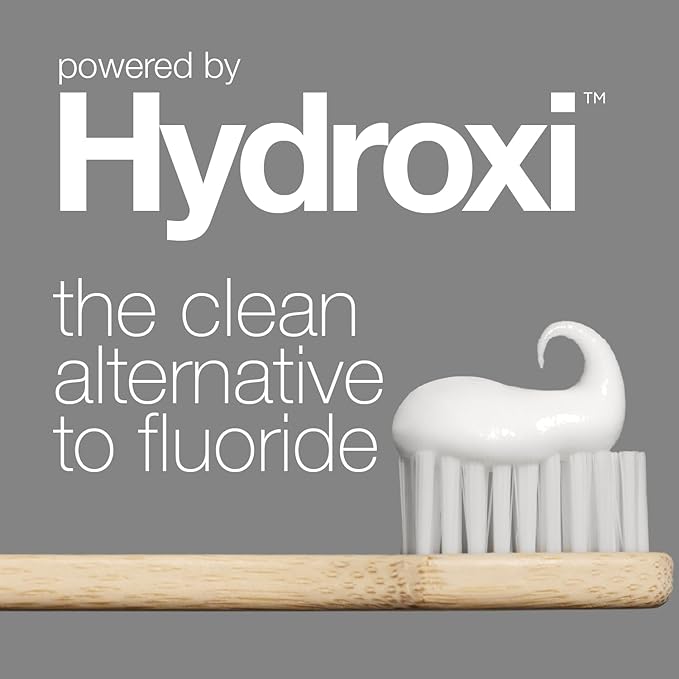 Davids Hydroxi Fluoride Free Nano Hydroxyapatite Whitening + Enamel Health Toothpaste, Antiplaque, Fresh Breath, Remineralizing, SLS Free, Natural Peppermint, 4 oz, Made in USA-Ruum Studio Home