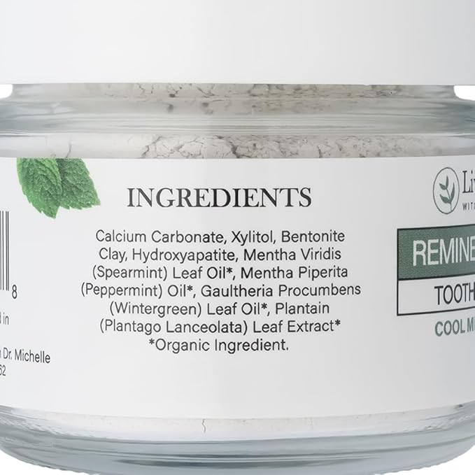 Remineralizing Tooth Powder | Fluoride-Free Hydroxyapatite Formula | Supports Enamel Strength & Oral Wellness | Safe, Clean Ingredients | Cool Mint Flavor-Ruum Studio Home