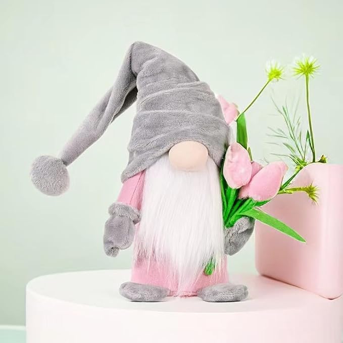 Fall Decoration for Home,15 inch Fall Gnomes Plush Decor for Tiered Tray, Thanksgiving Gnome Plush Doll Swedish Gnomes Gifts Autumn Table Decoration Home Tabletop Elf Doll,Grey-Ruum Studio Home