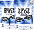 Molly's Suds Super Powder Detergent | Extra Strength Laundry Soap, Stain Fighting | Sensitive Skin | Simple, Effective Ingredients | Ocean Mist, 120 Loads Total (2 Pack)-Ruum Studio Home