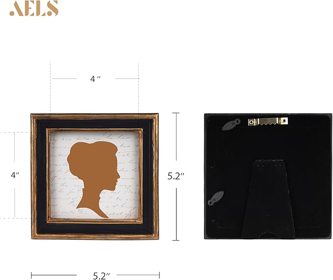 AELS 4x4 Inch Vintage Picture Frame, Elegant Luxury Antique Photo Frames with Glass Front, Photo Display, Tabletop Wall Hanging, Gift Ideas, Pearl Pattern-Ruum Studio Home