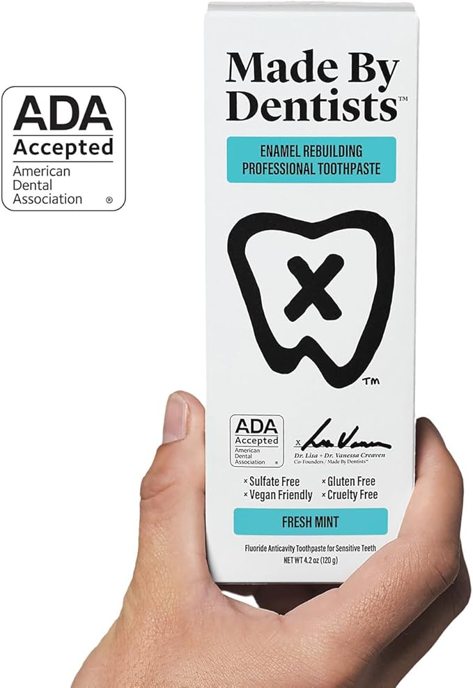 Professional Enamel Rebuilding Toothpaste - 2 Pack - Remineralizing Nano Hydroxyapatite Toothpaste with Sodium Fluoride, ADA Approved, Vegan, 2 x 4.2oz-Ruum Studio Home