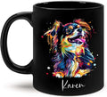 Customizable Dog Themed Ceramic Mug, 11oz & 15oz, Personalized with Name and Colorful Pet Design, Ideal for Dog Lovers-Ruum Studio Home