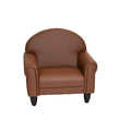 Children's Factory As We Grow Toddler Chair, Flexible Seating for Daycare or Preschool, Kids Reading Couch, Playroom Furniture, Walnut-Ruum Studio Home