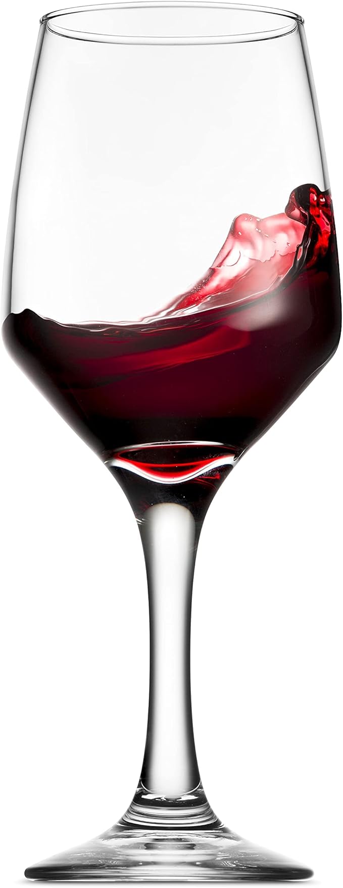 Godinger Wine Glasses, Italian Made Red Wine Glasses, Wine Glass, Stemmed Drinking Glasses, Glass Cups - Made in Italy, 15oz, Set of 4-Ruum Studio Home
