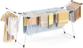 APEXCHASER Clothes Drying Rack Foldable, Large Drying Rack for Clothing Retractable, Winged Laundry Rack Folding Indoor Outdoor, Metal Clothes Airer for Bedding Towel Sweater Heavy Duty, White-Ruum Studio Home