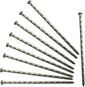 Camping Stakes Tent Pegs 9 Pack 8" Galvanized Non-Rust Metal Edging Spike, Garden Spiral Landscape Piles/Anchors for Paver Edging, Turf Stakes, House Construction, Carpentry Nail, Tent Stakes-Ruum Studio Home