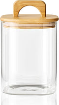 Sweejar 1 qt Glass Food Storage Containers with Lids, Coffee Container for Ground Coffee, 32 oz Glass Jars with Bamboo Lids, 1 Pack-Ruum Studio Home