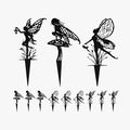 Decorative Garden Stakes, Fairy Garden Statues for Home and Garden (12)-Ruum Studio Home