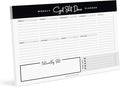 Bliss Collections Weekly Planning Pad, Desk Calendar - Get Stuff Done - Undated Tear-Off Sheets Notepad - Organizer, Scheduler for Goals, Tasks, Ideas, Notes & To-Do Lists - 6" x 9", 50 Sheets-Ruum Studio Home