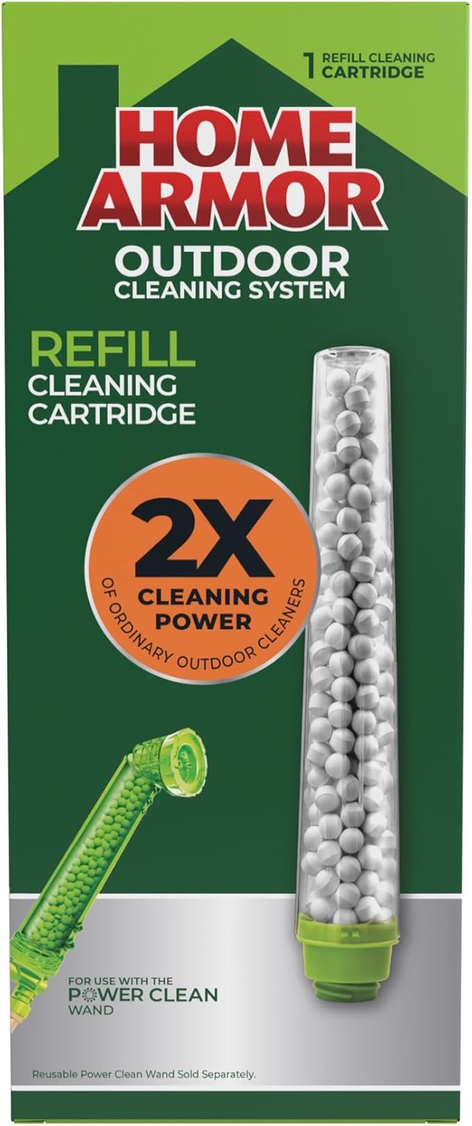Home Armor Refill Cleaning Cartridge, 1 Pack, For Use with the Power Clean Wand, 2X Cleaning Power of Ordinary Outdoor Cleaners, Single Use Cartridge-Ruum Studio Home