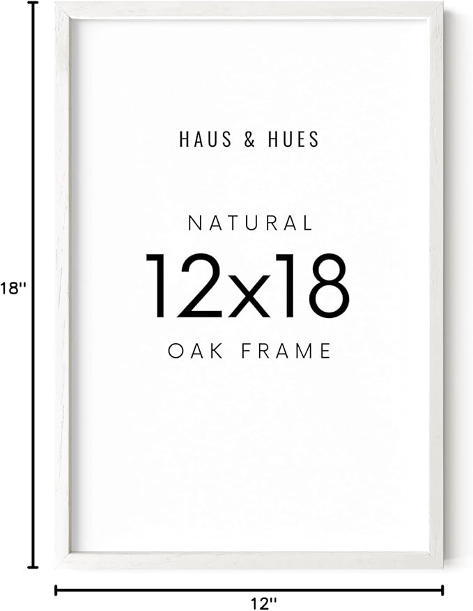 HAUS AND HUES Standalone White Oak Frame Set of 1-12x18-Ruum Studio Home