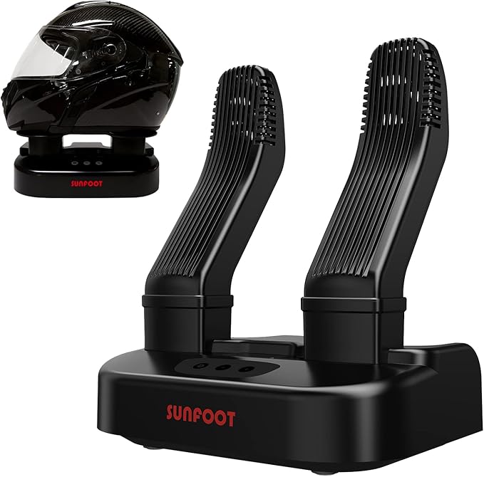 SUNFOOT Boot Dryer And Deodorizer Shoe Dryers For Work Boots, Ski Boot, Hats, Socks, Motorcycle Helmets Glove Dryer With Heat Blower, Quick Drying Boot Warmer Adjustable Timer And Rack (Black)-Ruum Studio Home