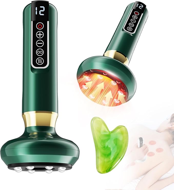 Electric Handheld Cellulite Massager with 12 Suction Modes, Lymphatic Drainage Massager, Cellulite Remover Tool for Legs, Belly, Thighs, Arms, Butt- Christmas,Gifts for Her Women (Green)-Ruum Studio Home