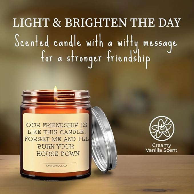 1OAK Vanilla Candle - Best Friend Candle for Women - Friendship, Christmas & BFF Gifts-Ruum Studio Home
