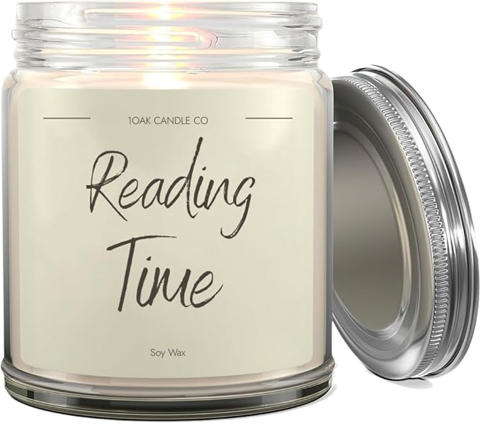 1OAK Vanilla Soy Candles - Reading Candle - Gifts for Readers - Cool Gifts for Book Lovers Women - Book Themed-Ruum Studio Home