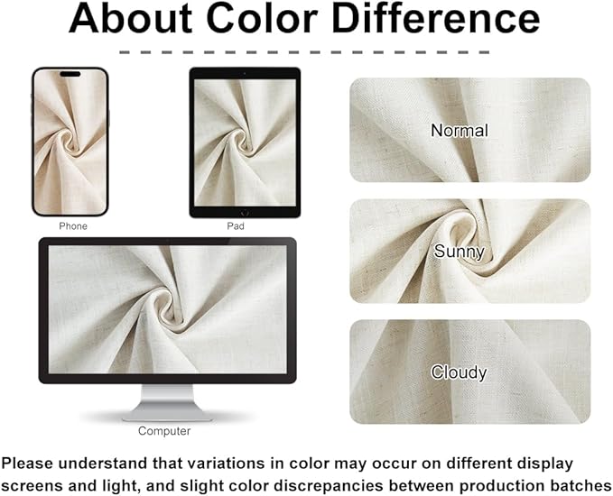 Vision Home Natural Pinch Pleated Full Blackout Curtains Linen Blended Room Darkening Window Curtains 102 inch for Living Room Bedroom Thermal Insulated Pinch Pleat Drapes with Hooks 40" Wx102 Lx2-Ruum Studio Home