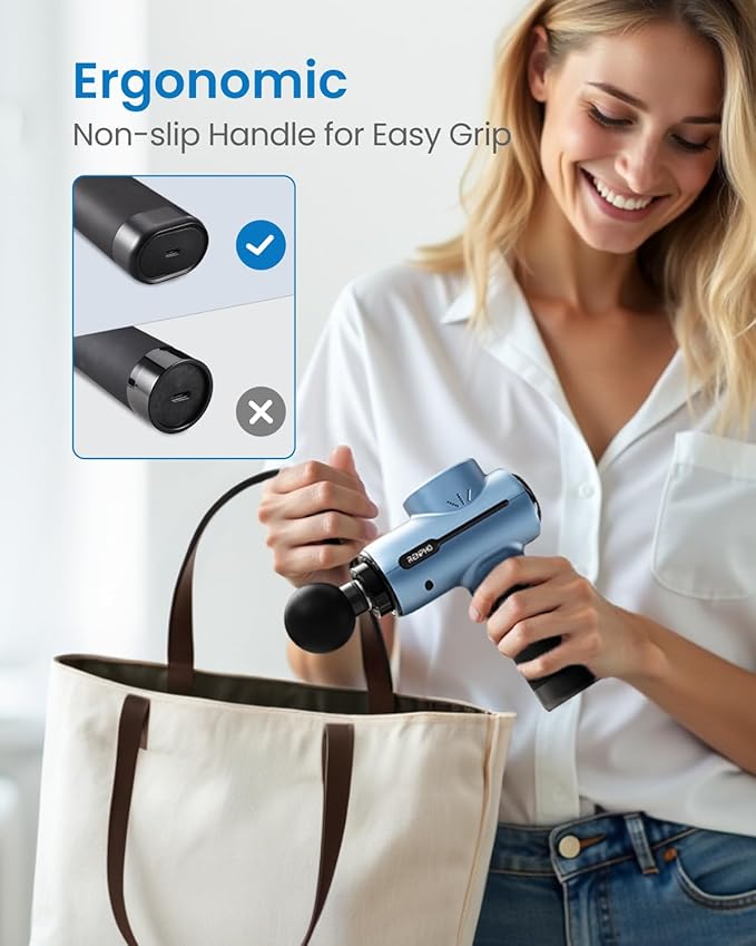 RENPHO Massage Gun Deep Tissue, Portable Percussion Massager for Back and Neck, Gifts for Men and Women, Handheld Device with Carry Case, Active-Ruum Studio Home