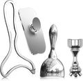 ONUEMP Stainless Steel Therapy Massage Tools, Gua Sha Scraping Body & Face Massager, Maderoterapia Kit Colombiana for Ice Body Sculpting, Lymphatic Drainage, Cellulite Remover, Relieve Sore Muscle-Ruum Studio Home