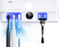 Bitvae Toothbrush Holder, Cleaning and Fast Drying, 5 Toothbrush Slots or Shaver Slot Accessories for Family, LED Smart Screen, Wall Mounted Holders for Bathrooms-Ruum Studio Home