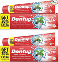 Vasu Dentup RED Herbal Toothpaste - Herbal Oral Care with Clove Oil & Mint - Fluoride-Free Natural Toothpaste for Daily Use - Fights Plaque, Freshens Breath, Soothes Gums - 5.03 fl.oz each (Pack of 2)-Ruum Studio Home