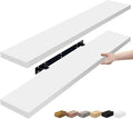 Sorbus Floating Shelves for Wall - 35 Inch Long Bathroom Shelves, Wall Decor for Bedroom, Kitchen, Living Room & Book Storage - Mounted Floating Shelf with Invisible Brackets (White, 2 Pack)-Ruum Studio Home