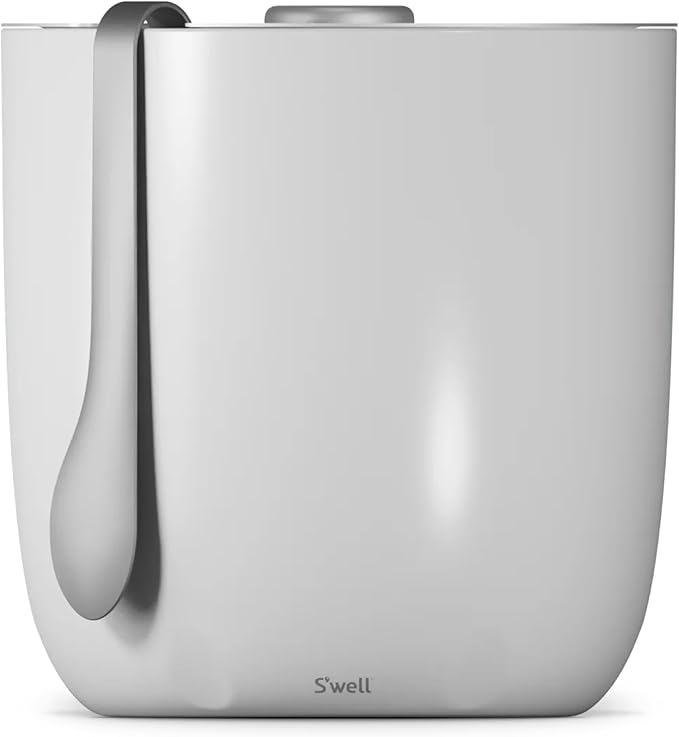 S'well Ice Bucket with Tongs, 68oz, Angel Food-Ruum Studio Home