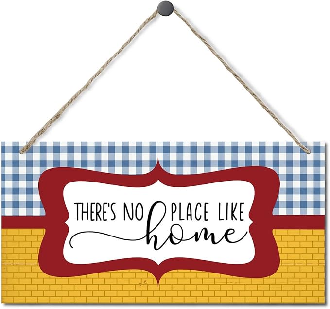 EDCTO Decorative Sign, Rustic Home Wall Art, 12 x 6 Inches, MDF Wood, Hanging Mount-Ruum Studio Home