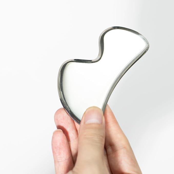 Gua sha Tool Stainless Steel gua sha-Set 4pcs -iastm Tool Gussha Massage Tool Muscle Scraping Tool for Soft Tissue Therapy and Reduce Arms,Back, Legs, Shoulder Muscle Pain(HH1)……-Ruum Studio Home