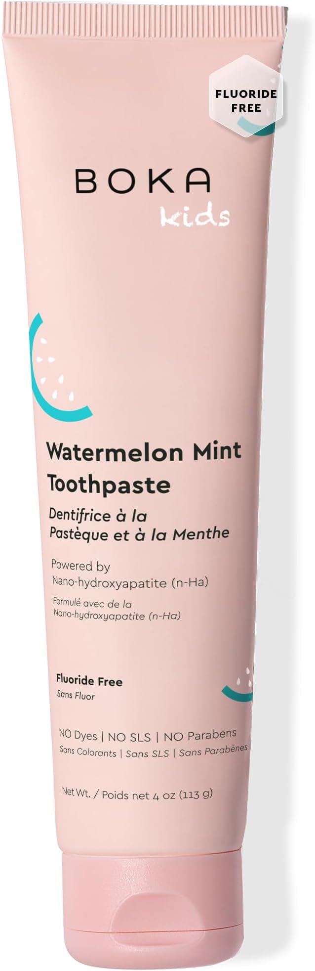 Boka Fluoride Free Toothpaste Nano Hydroxyapatite Toothpaste - Watermelon Mint Flavor, 4 oz 1Pk US Manufactured-Ruum Studio Home