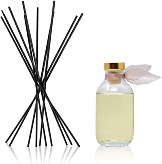 LOVSPA Reed Diffuser Set, Warm Vanilla Sugar Scented Oil Diffuser with Sticks, Home Fragrance Accessories for Bathroom Shelf Decor, Aroma Diffusers for Home or Office Fall Decor, USA Made-Ruum Studio Home