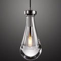 Modern Raindrop Pendant Lights, Kitchen Island Pendant Lights, Nickel Colored Brass Base Dining Room Light Fixture, and Interior Chandelier in The Living Room Hallway, Including The Bulb-Ruum Studio Home