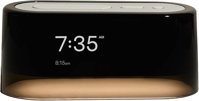Loftie Alarm Clock with Sound Machine – Smart Alarm Clock with Light, White Noise, Bluetooth Speaker, Night Light Sound Machine, 100+ Sounds, Blackout Mode, No WiFi Mode, Optional Subscription - White-Ruum Studio Home