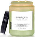 M&SENSE Magnolia Jasmine Romantic Scented Candle, 19.4oz 110 Hours Long Lasting Clean Non Toxic All Natural Soy Wax Candle for Relaxing & Stress Relief, 2 Wick Home Fragrance Gifts for Home Decor-Ruum Studio Home