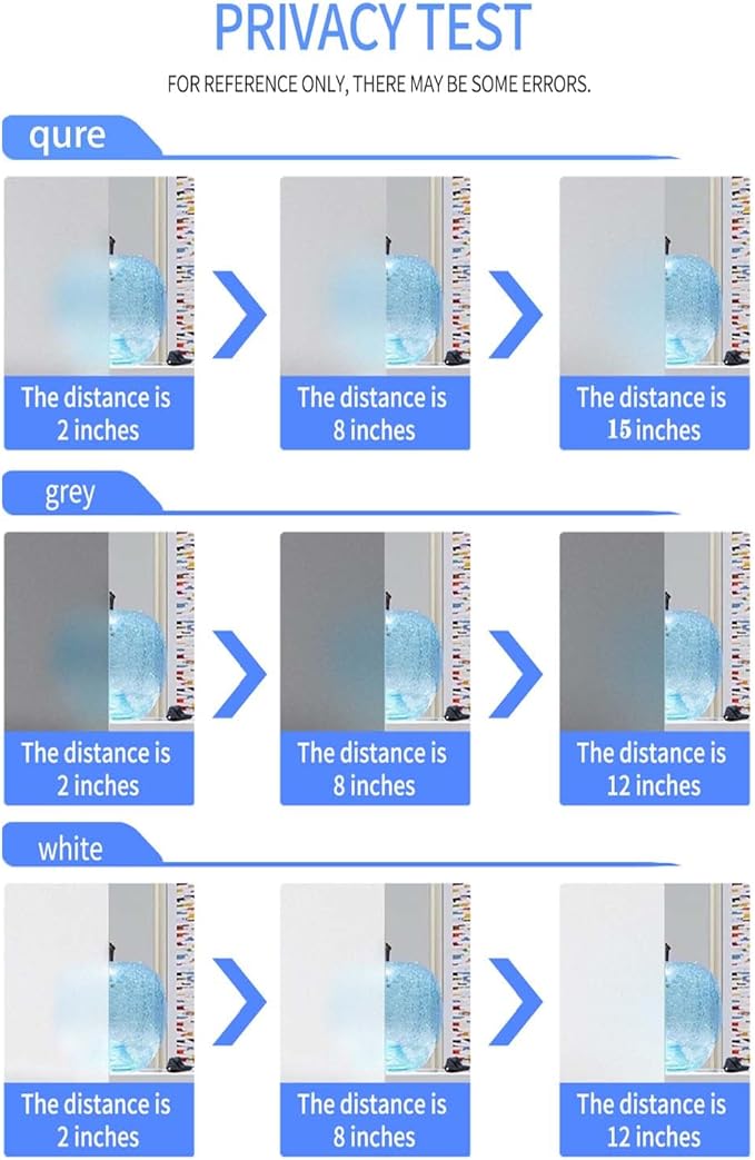 Frosted Glass Window Privacy Film Decorative, Bathroom Privacy Film for Glass Windows Cover, Static Cling, Removable, Reusable, Anti-UV, Anti-Glare, Heat Blocking,（Pure,17.5X196.9Inch）-Ruum Studio Home